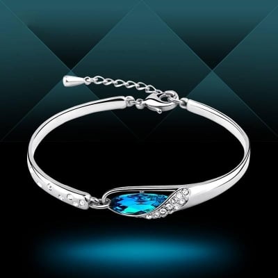 Picture of Romantic Crystal Silver Bracelet for Woman(Null) - Silver