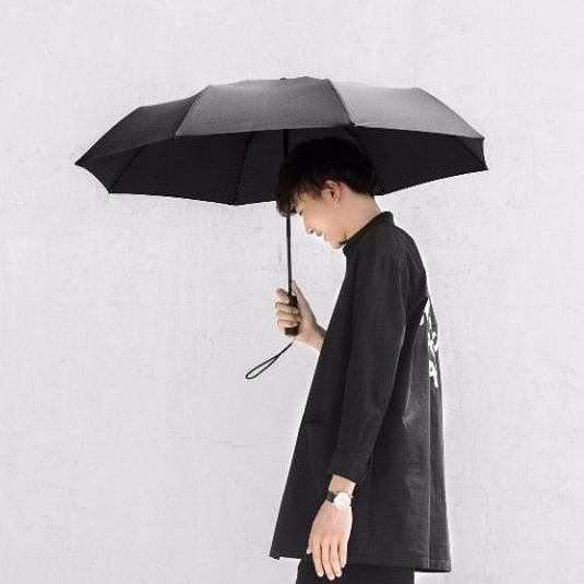 Picture of Black Automatic Folding Umbrella - Black