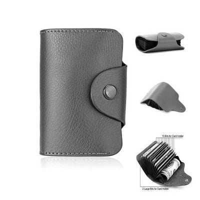 Picture of Fashion Leather Luxury Credit Card Holder - Black