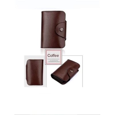 Picture of Leather  Credit Card Holder - Chocolate
