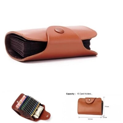 Picture of Luxury Fashion Leather Card Holder - Brown