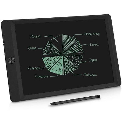 Picture of 10 Inches Writing Tablet Graffiti Board Portable LCD with Stylus Kids - Black
