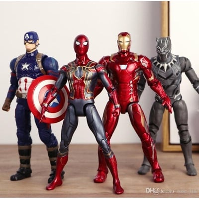 Picture of Avengers Toys Set - Captain America, Ironman, Pantha and Spider Man