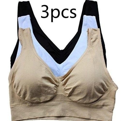 Picture of 3 Pieces Combo Set Of Comfortable Air Bra - Multi Color