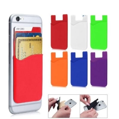 Picture of Silicone Smart Cell Phone For Cash Holder,Earphone& Wallet - Multicolour  3Pcs
