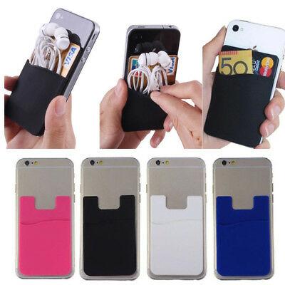 Picture of Silicone PVC table place card holder case credit id card holder for Phone - Multicolour -4Pcs
