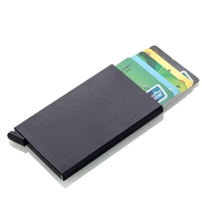 Picture of Pop Up Aluminium Credit/Debit Card Holder - Black