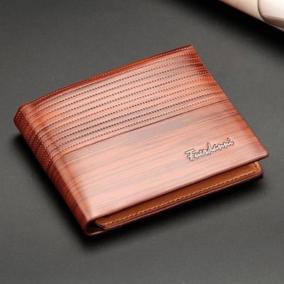 Picture of Leather Vintage Design Wallet for Men - Brown