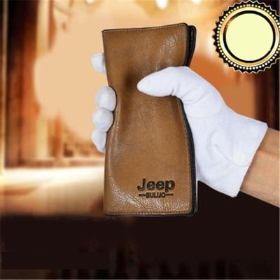 Picture of Jeep PU Leather Purse Wallet with Credit Business Card Holders