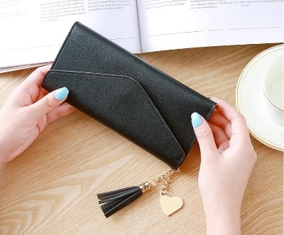 Picture of Fashion square Korean purse & Card Holder for women - Black