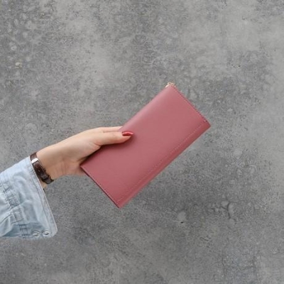 Picture of Fashion New Style Korean purse/wallet for Girls - Magenta