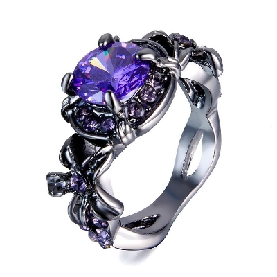 Picture of Black Fashion Luxury Design Jewelry Finger Ring for Women(Null) - Black