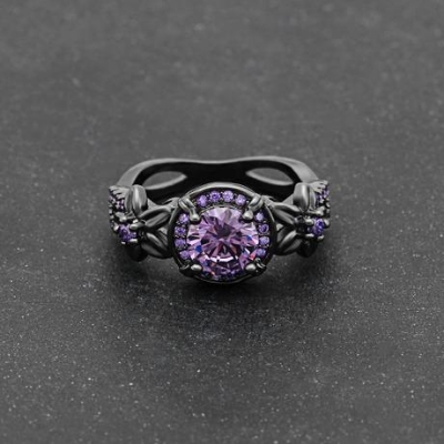 Picture of Black Fashion Luxury Design Jewelry Finger Ring for Women(Null) - Black