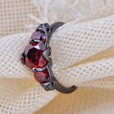 Picture of Black Fashion Luxury Design Jewelry Finger Ring for Women(Null) - Black