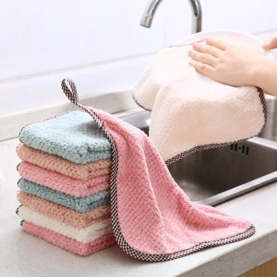 Picture of New Absorbent Kitchen Cleaning Towel Microfiber Dishcloth - 2 Pcs