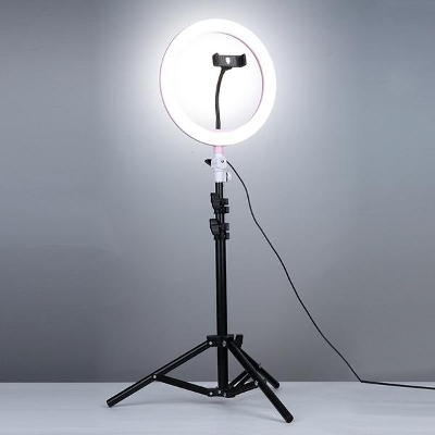 Picture of Ring Light Photo Studio Camera Makeup Ring Light Phone Video Live Light Lamp With Tripod for Smartphone Canon Nikon - Black