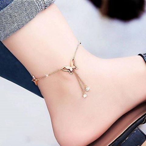 Picture of Quility Butterfly Payal for Woman(Null) - Copper