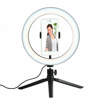 Picture of Mini Tripod & Ring Light Studio Set for Youtuber/Facebook Live Vedio - Black