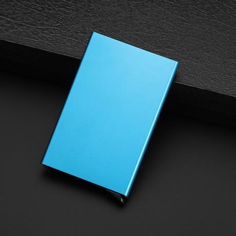 Picture of Pop Up Aluminium Credit/Debit Card Holder - Blue