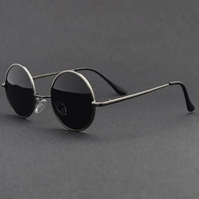 Picture of Round Fashion Sunglass for Men Or Woman(Null) - Black