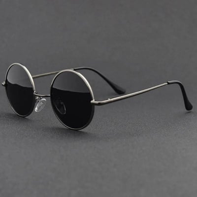 Picture of Round Fashion Sunglass for Men Or Woman(Null) - Black
