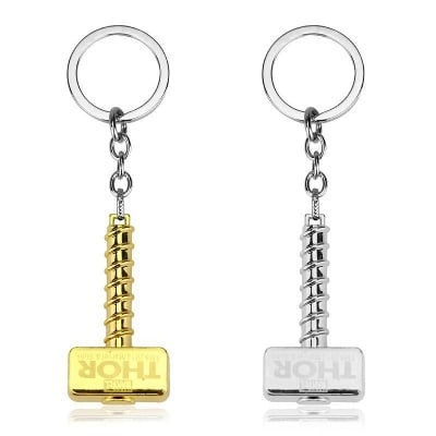 Picture of Avenger League Vintage Thor Hammer Keychains Key Rings - 2pcs