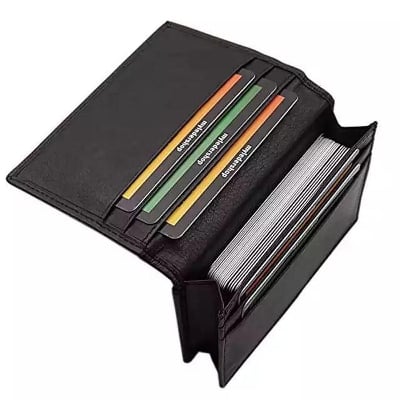 Picture of Leather visiting Card Holder For Men - Black