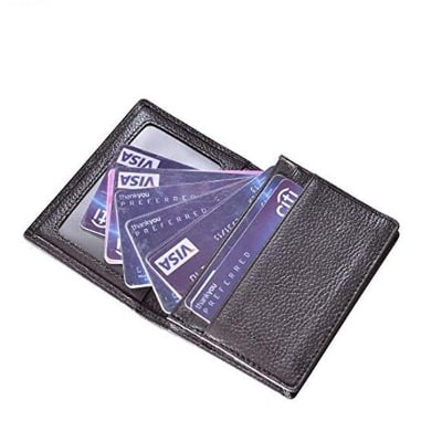 Picture of Genuine Leather Credit & visiting Card Holder - Black