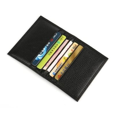 Picture of Genuine Leather Credit & visiting Card Holder - Black