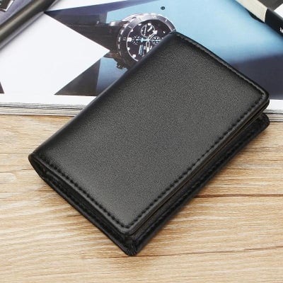 Picture of Pure Leather Card Holder - Id Card Holder - Black