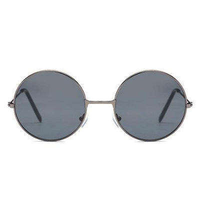 Picture of Men Round Metal Sunglasses(Null) - Black