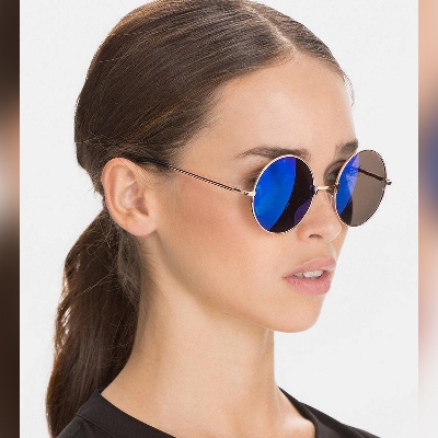 Picture of Round Fashion Sunglass for Men Or Woman(Null) - Blue
