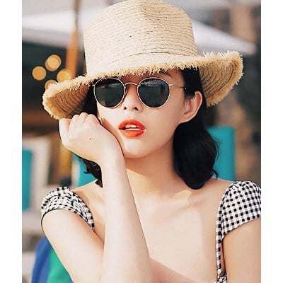 Picture of Metal Round Sunglasses for Men(Null) - Black