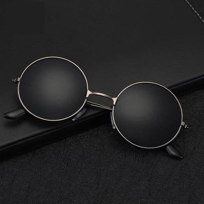 Picture of Hipe Black Round Sunglasses for Men and Women(Null) - Black
