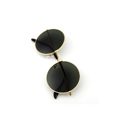 Picture of Hipe Black Round Sunglasses for Men and Women(Null) - Black