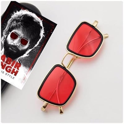 Picture of Kabir Singh Branded Sunglasses for Men(Null) - Red