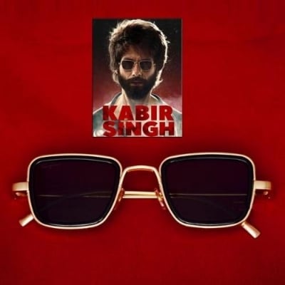 Picture of Luxury Kabir Singh India Movie Sunglasses Men(Null) - Black