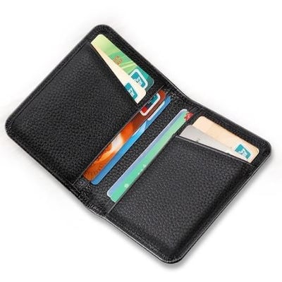 Picture of Leather visiting Card Holder - Black
