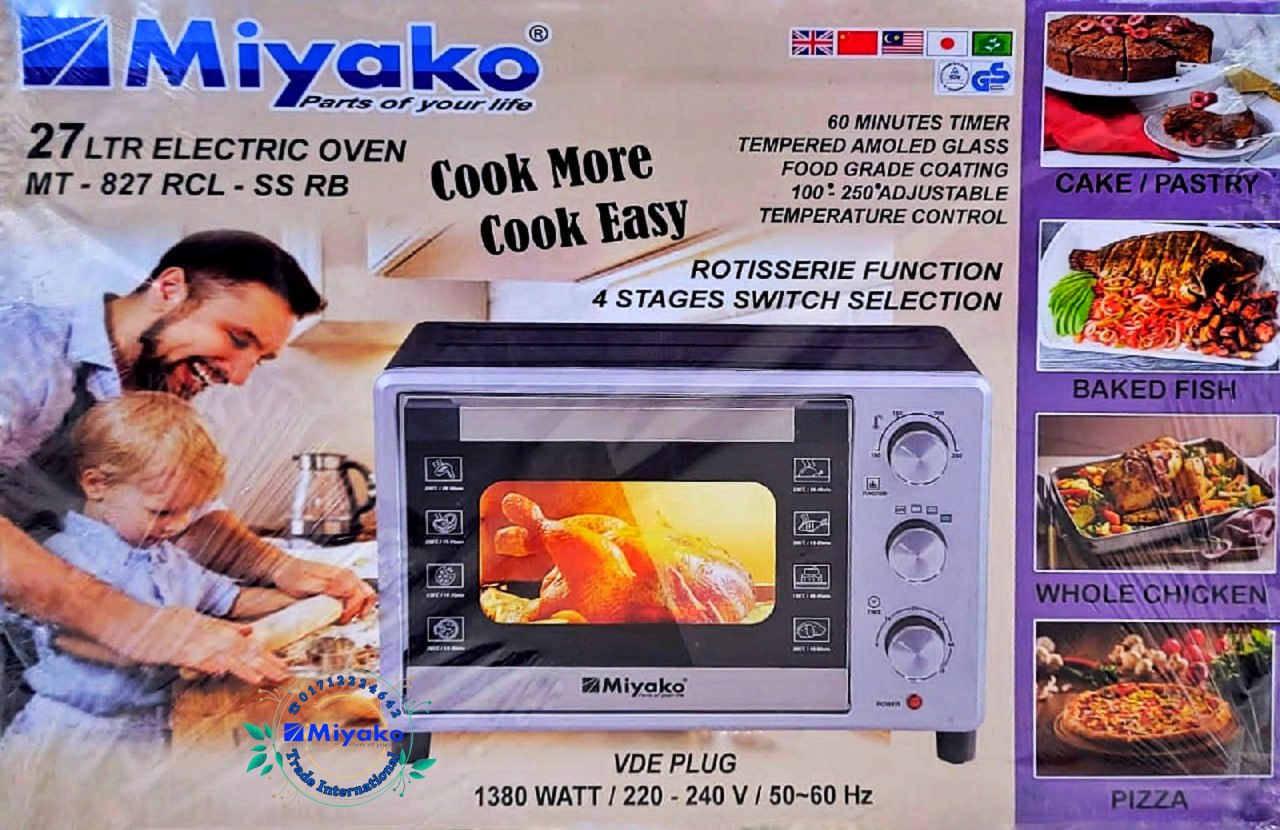 Picture of Miyako Multi Purpose Electric Toaster Oven (MT-827RCL)
