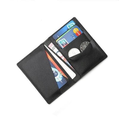 Picture of Pure Leather Card Holder/Wallet - Black