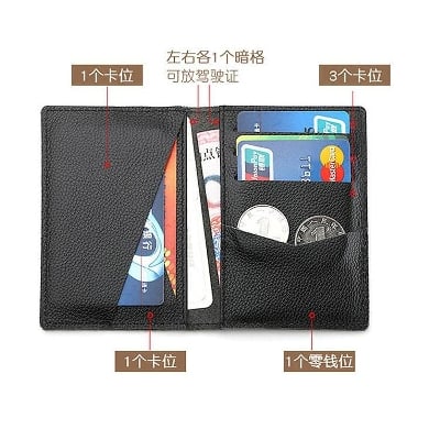 Picture of Credit or Debite and visiting Card Holder/wallet - Black