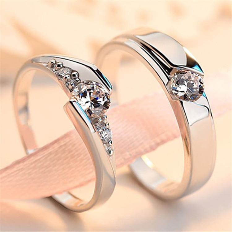 Picture of Luxury Design Trendy Finger Rings for Couple(Null) - Finger Ring - Couple Ring - Ring - Couple Ring - Silver