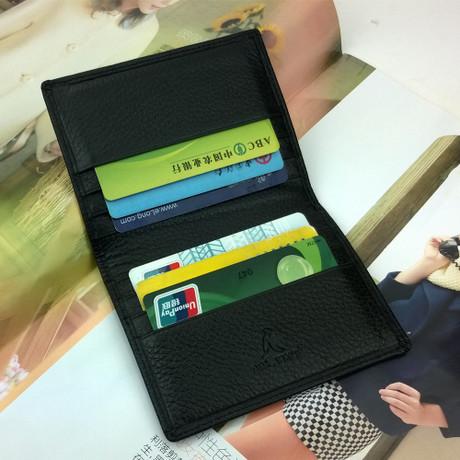 Picture of Genuine Leather Credit & visiting Card Holder - Black