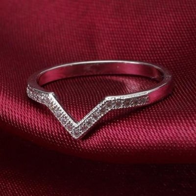 Picture of Fashion Jewelry Engagement Wedding Band Ring for Women(Null) - Silver