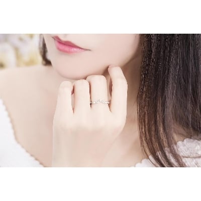 Picture of Crystal Cz Stone Wedding Engagement Rings for Women(Null) - Silver