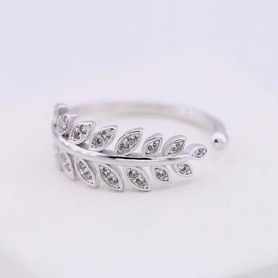 Picture of Platinum Plated Zircon Allow Lady Ring(Null) - Silver