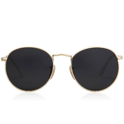Picture of Metal Round Circle Style Sunglasses(Null) - Black