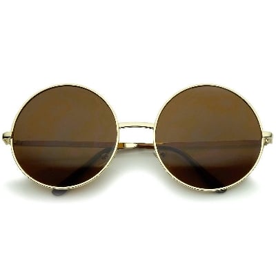 Picture of Round Fashion Sunglass for Men Or Woman(Null) - Brown