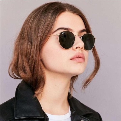 Picture of Metal Round Circle Style Sunglasses(Null) - Black