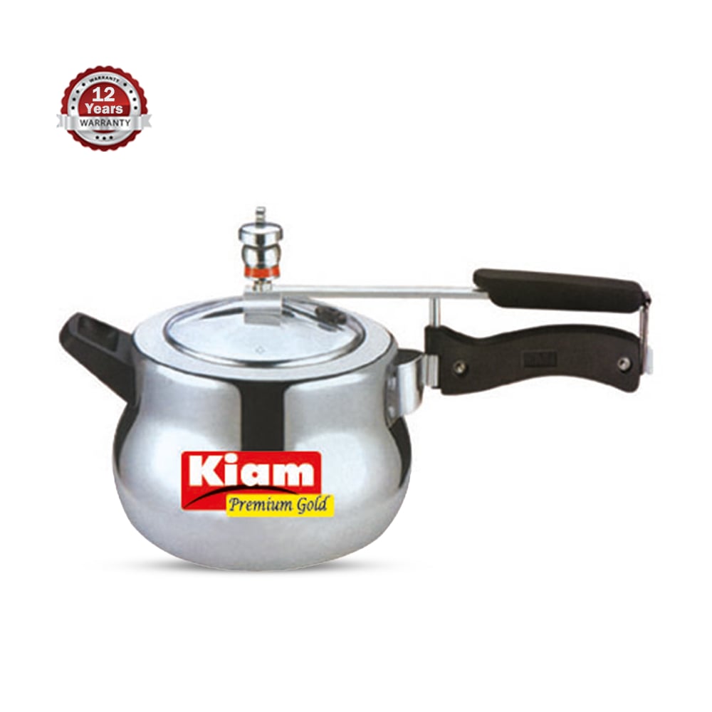 Picture of Kiam Premium Gold Pressure Cooker (ORDER AS PER SIZES) (Silver3.5L)